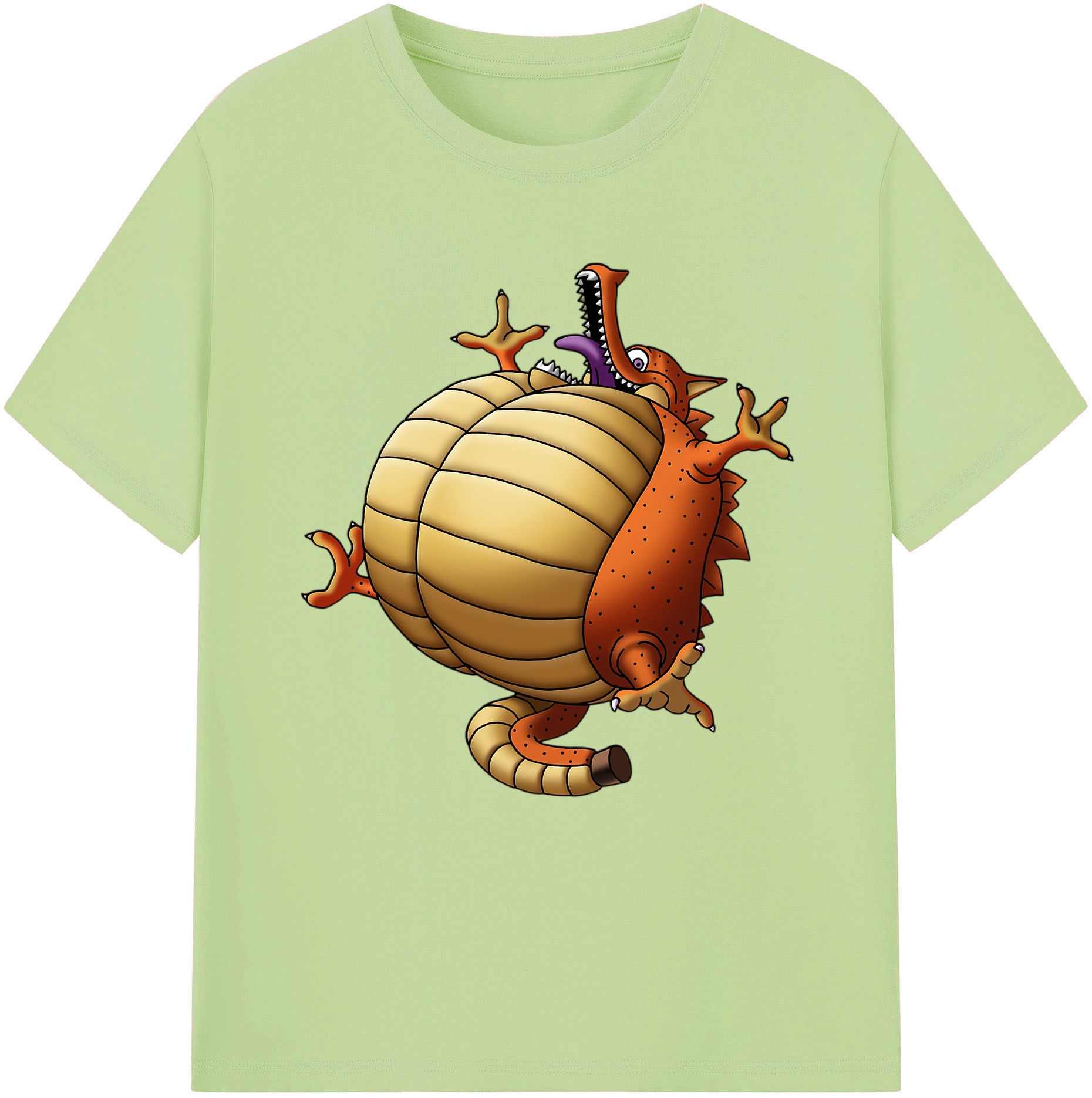 （画像用） ドラゴンクエスト Doragon Kuesuto Dragon Quest 綿100％半袖Tシャツ（フロントプリント）
